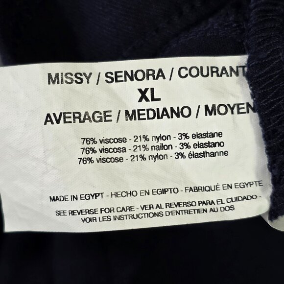 Womens Gloria Vanderbilt Zoey Pull-On Pants Slim Straight Leg Viscose Blend XL - Picture 4 of 11